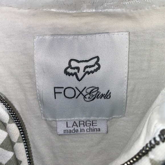 Fox Girls Fur Jacket Zip Up Hoodie Large - Picture 4 of 16